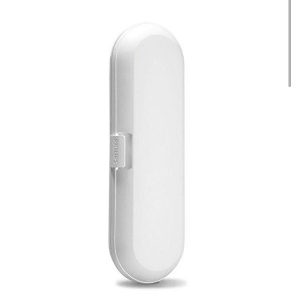 Authentic Philips Sonicare Electric Toothbrush White Plastic Travel Case